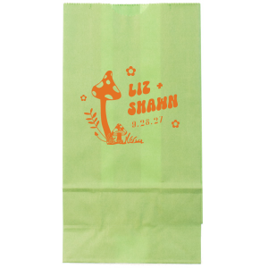 Add a touch of magic to your next special occasion with the Enchanted Mushroom Names Bag. Customize the design with your choices of colors and styles, guaranteeing you're sending home an unforgettable memento!