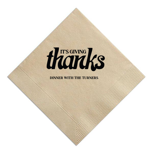 It's Thanksgiving Family Napkin