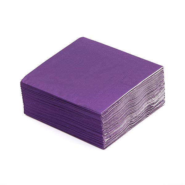 Amethyst Shimmer Cocktail Napkin stack