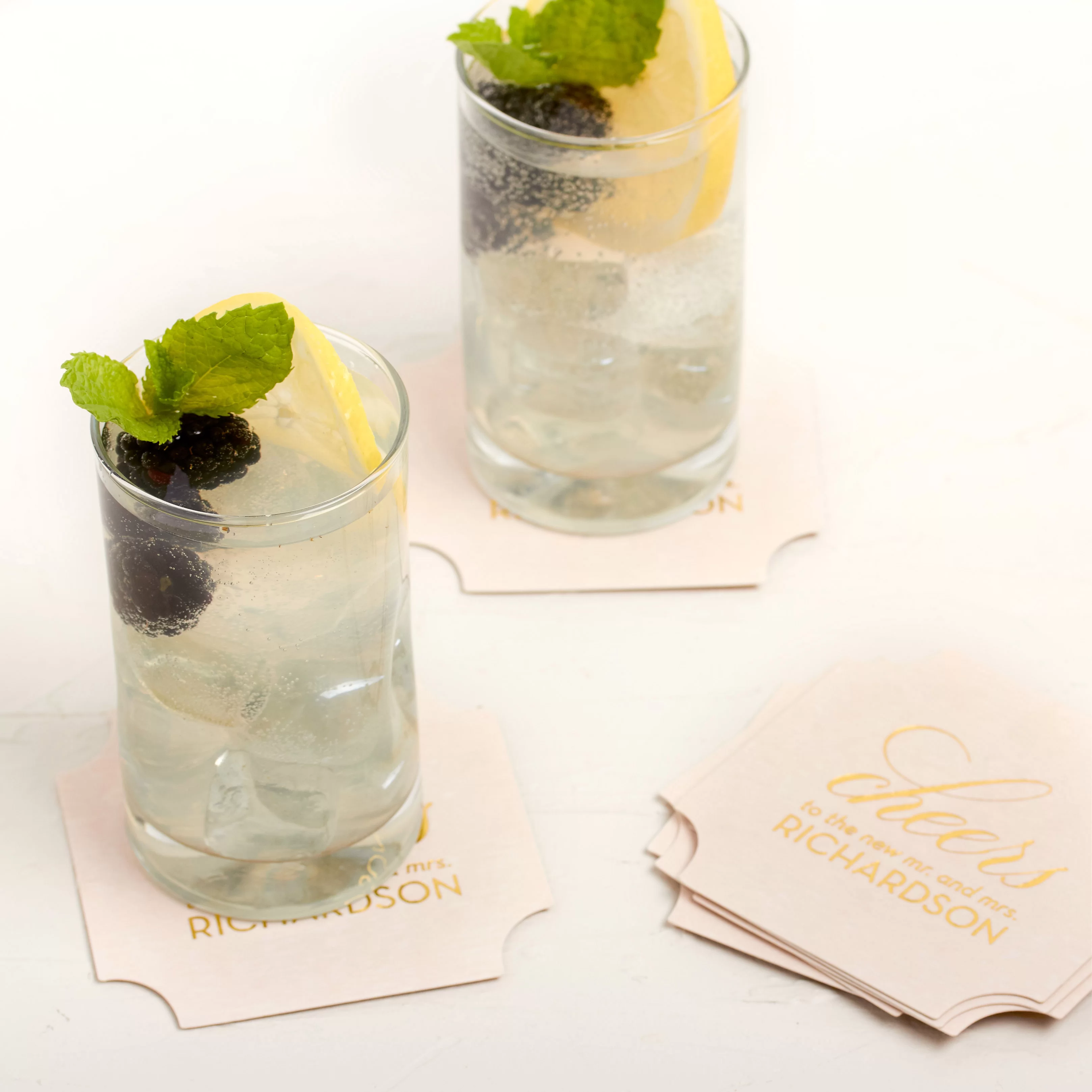 lemonade prosecco punch for bridal showers, brunch and spring and summer party drinks