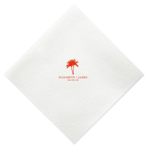 Set the mood just right with the Romantic Beach Vibes Napkin. The simple yet lovely napkin is available in a wide variety of styles and colors, making it easy to best match your next party event. It's perfect for honeymoons, weddings or romantic getaways!