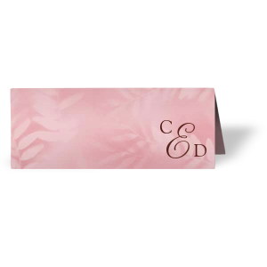 ForYourParty's elegant Leaf Cherry Classic Place Card with Shiny Merlot Foil can be customized to complement every last detail of your party.