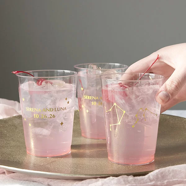 Written in the Stars cups filled