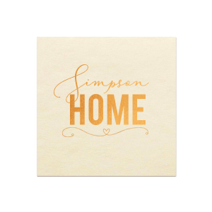 Our personalized Ivory Borderless Guest Hand Towel with Shiny Copper Foil has a Simple Heart Flourish graphic and is good for use in Frames, Hearts, Wedding themed parties and will impress guests like no other. Make this party unforgettable.