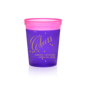 The Cheers Bubble Cup will look fabulous with your unique touch. Your guests will agree!