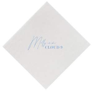 Cloud 9 Bridal Shower Napkin