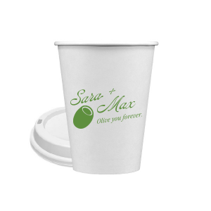 The Olive You Forever Cup is perfect for celebrating your love with friends and family. The cheeky design is available in your choice of screen printed ink and cup colors. Along with customizable text, this unique drinkware is sure o be a hit at your next engagement, wedding, or anniversary party!
