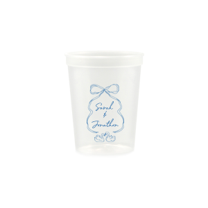 Pair your next party event with the stylish Swan Lovers Cup. The elegant design features two swans mirroring your own partnership. Customize the cup in your choice of style and color to best reflect you and your partner's unique love.