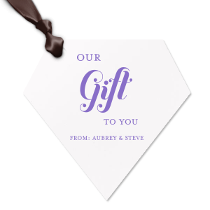 Here's a must have for your next celebration. Decorate your gift like never before and surprise your loved ones with this Our Gift To You Letterpress Tag. Everyone will love it!