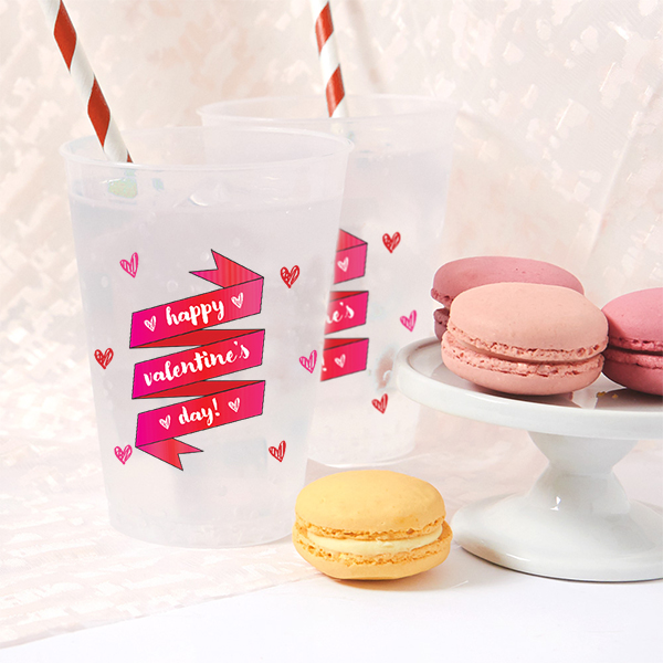 HAPPY VALENTINE'S DAY HEARTS FROST FLEX CUPS – Bonjour Fête