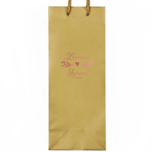 Cherish the union of love with the Heartfelt Wedding Fancy Script Names Bag. It beautifully showcases the couple’s names in sweet, fancy script, united by a whimsical bough culminating in a central heart. Below, the event date adds a final touch, symbolizing the joining of two lives into one heartfelt journey.