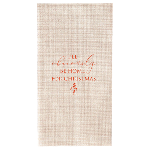 Obviously Home For Christmas Napkin