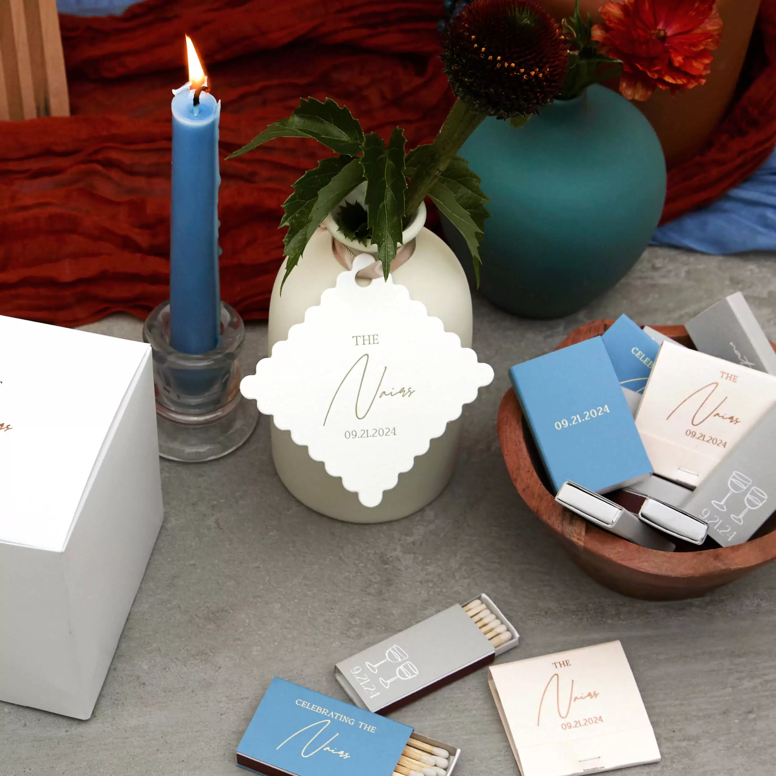 Letterpress Large Scalloped Gift Tag