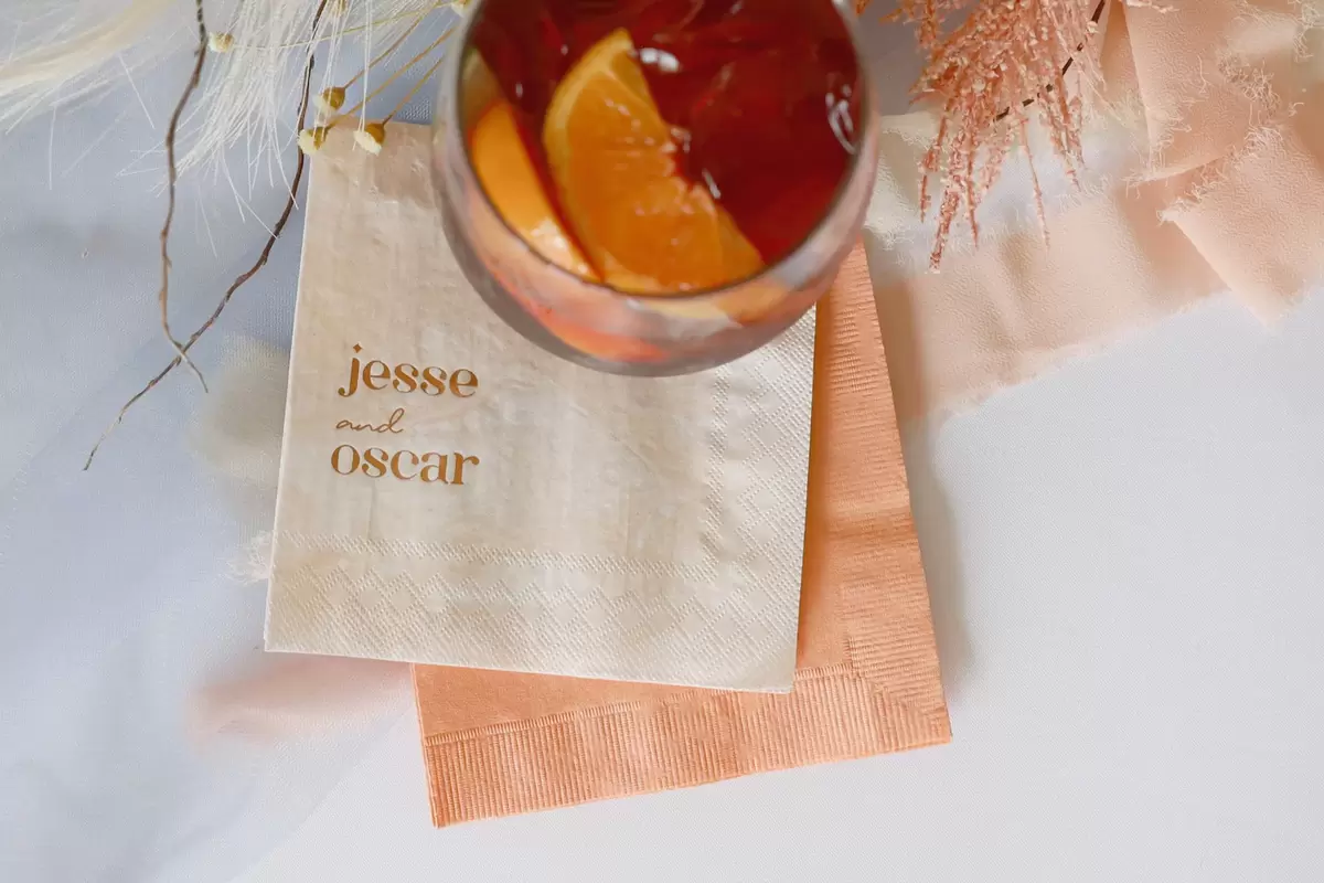 custom cocktail napkin