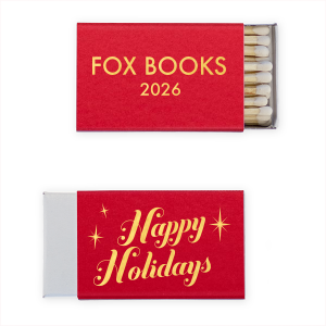 Our custom Poptone Convertible Red Classic Matchbox with Shiny 18 Kt Gold Foil will give your party the personalized touch every host desires.