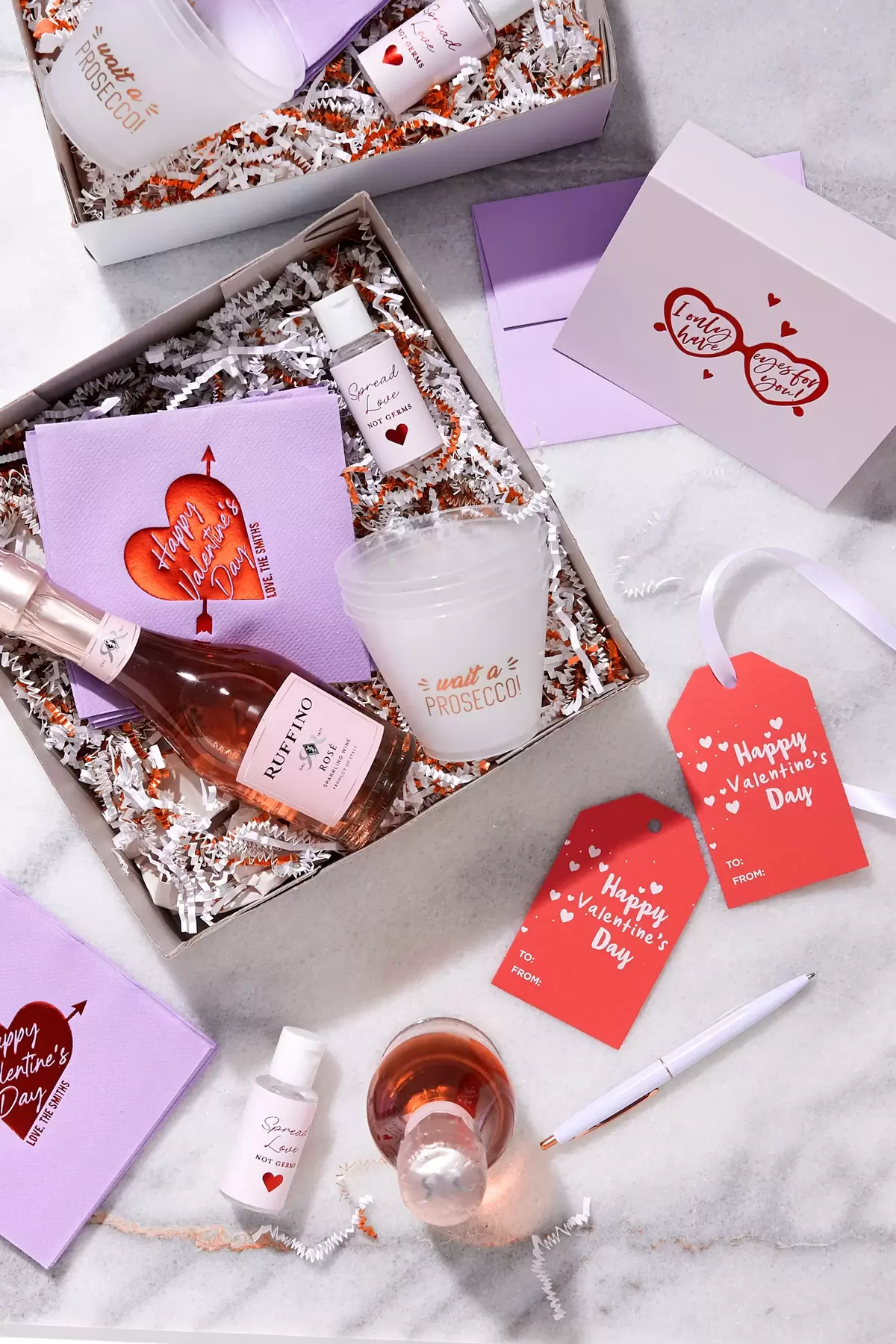 celebrate Valentine's Day safely at home this year with custom products from For Your Party
