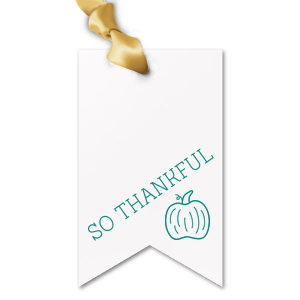 Custom Natural Merlot Double Point Gift Tag with Shiny 18 Kt Gold Foil has a Pumpkin graphic and is good for use in Thanksgiving and Holiday themed parties and will look fabulous with your unique touch. Your guests will agree!