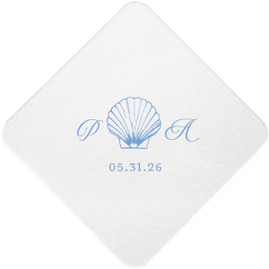 Your next party event will be a hit with the Seashell Monogram Coaster. The design features a beautiful shell flanked by monogram initials. Our customizer makes it easy to personalize the design to best match your unique sense of style.