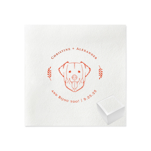 Our beautiful And the dog Leaf Frame Napkin is a great gift set for your next party. Bring that vibe and surprise everyone around!