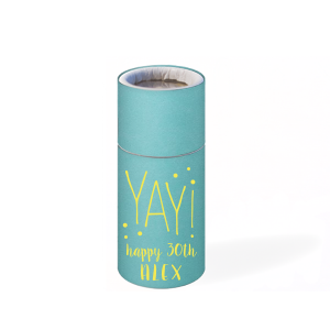 Set the birthday scene alight with the YAY Birthday Dots Match, bursting with 'YAY!' amidst a confetti of dots. The reverse's playful pattern keeps the party spirit burning, making each spark a mini-celebration of another fabulous year.