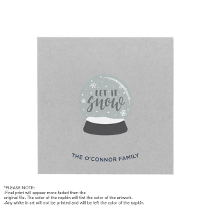 Our custom White Borderless Custom Photo Cocktail Napkin with Matte Slate Gray Ink Digital Print Colors will add that special attention to detail that cannot be overlooked.