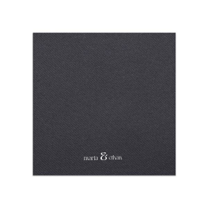 Define your wedding tablescape with the Bold Union Ampersand Napkin, where the couple's names are joined by a striking and modern ampersand. This minimalistic design lends a contemporary feel to your marital celebration.