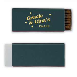 ForYourParty's personalized Our Place 30 Strike Matchbook are finally here! They have amazing graphics and would look perfect on you event. Leave others speechless!