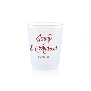 Personalized Frosted Cups 5 oz | Custom Plastic Cups| For Your Party