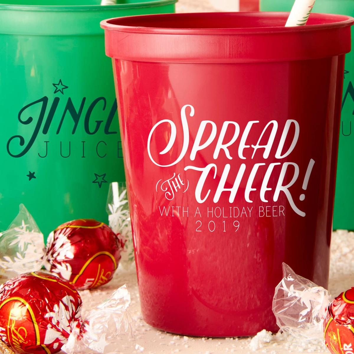 Christmas party cups