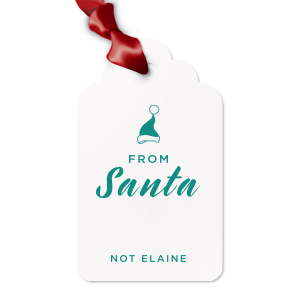 Meet our new customizable Gift Tags with Christmas Hat and your own name branded on it! It is the perfect way to surprise your loved ones, right? 