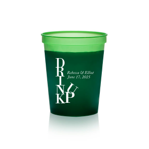 Logo Color Changing 22 Oz Cups 2 Pack Green Re