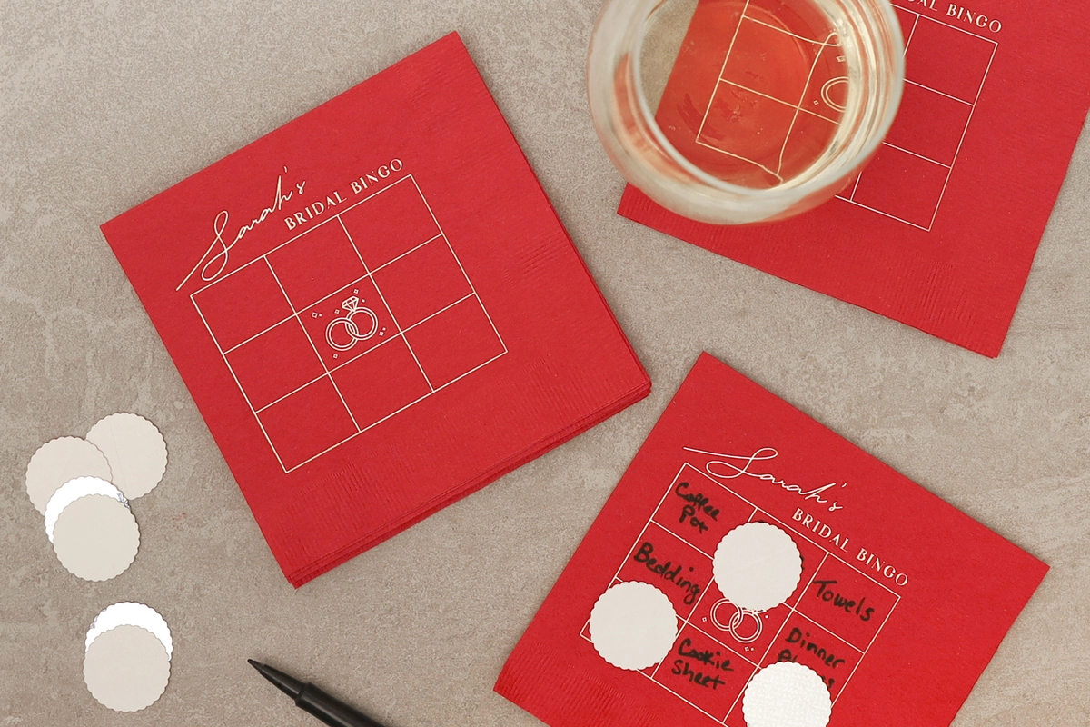 summer party ideas game cocktail napkins