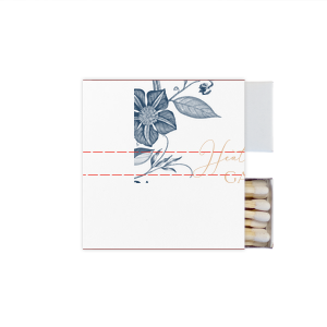 ForYourParty's elegant White Riviera Custom Photo Matchbox with Matte Kraft/Latte Ink Digital Print Colors can be personalized to match your party's exact theme and tempo.