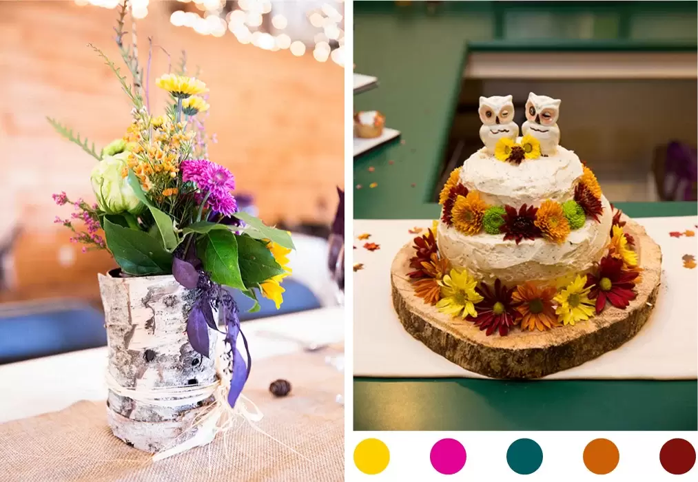 fall wedding color palette