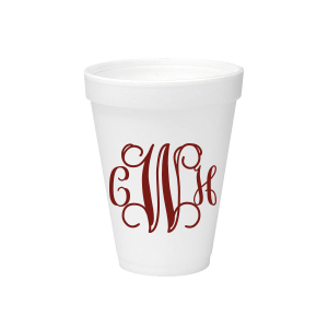 Elegance meets artistry with the Vine Monogram Foam Cup. Featuring grand, swirling letters, this cup turns sipping into a sophisticated affair. Perfect for adding a personalized touch to any event, it’s a beautiful blend of charm and class. Cheers to refined celebrations!