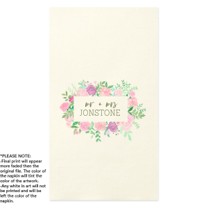 Our custom Ivory Borderless Full Color Cocktail Napkin with Matte Army Green Ink Digital Print Colors will give your party the personalized touch every host desires.