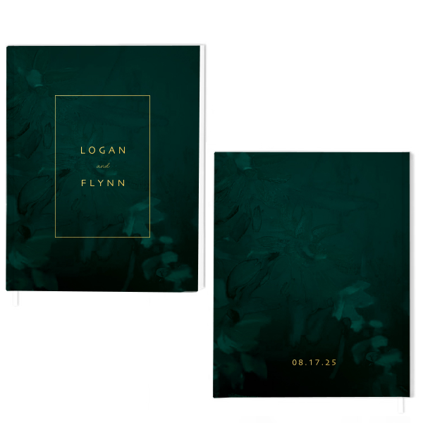 ForYourParty's elegant White Portrait Guest Books with Foil with Matte Kraft/Latte Ink Digital Print Colors and Shiny 18 Kt Gold Guest Book Foil has a Invite Line Frame graphic and is good for use in Invitation themed parties and will look fabulous with your unique touch. Your guests will agree!