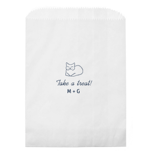 Loafing Cat Favor Bag