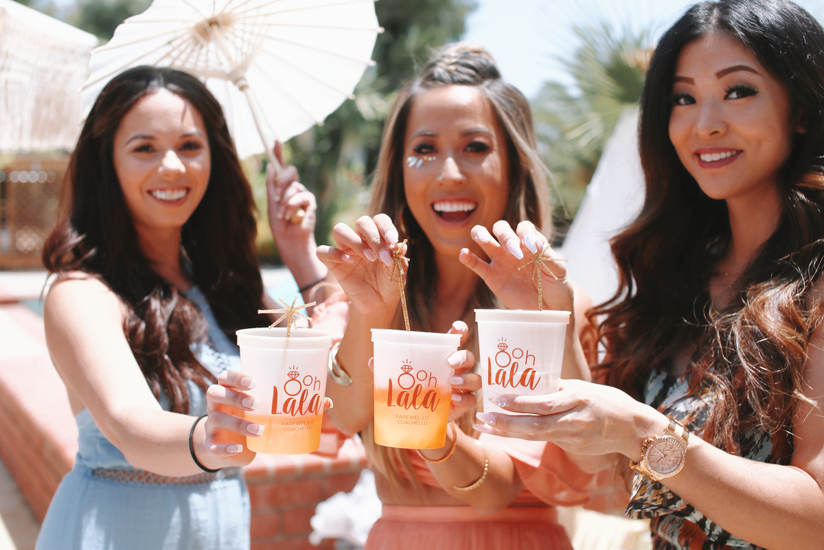 Jessica Lo custom bridal shower stadium cups