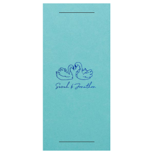 For when you need party favors or thank you cards, the Swan Lovers Gift Enclosure is perfect for your next momentous life event. The lovely swan graphic reflects you and your own partner's fidelity and love, providing a unique memento for your guests. Customize in the choice of color and style to best show your gratitude! 