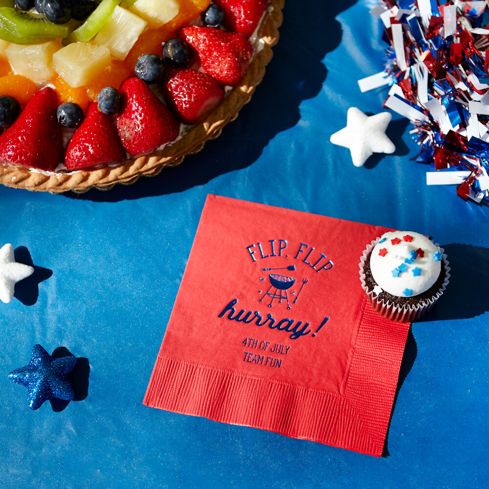 make personalized napkins for your 4th of July party