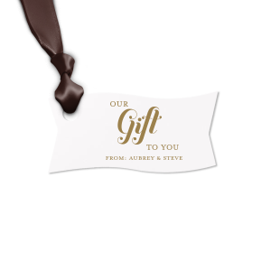 Here's a must have for your next celebration. Decorate your gift like never before and surprise your loved ones with this Our Gift To You Letterpress Tag. Everyone will love it!