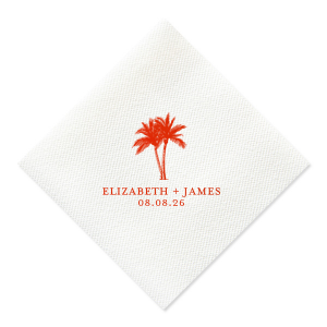 Set the mood just right with the Romantic Beach Vibes Napkin. The simple yet lovely napkin is available in a wide variety of styles and colors, making it easy to best match your next party event. It's perfect for honeymoons, weddings or romantic getaways!