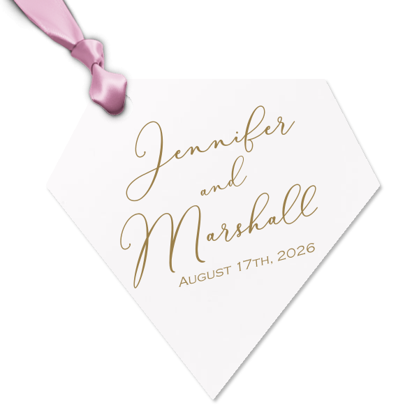 ForYourParty's personalized White Lizard Luggage Gift Tag with Shiny Royal Blue Foil couldn't be more perfect. It's time to show off your impeccable taste.