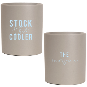 Custom Black Round Can Cooler with Gold Ink Cup Ink Colors will add that special attention to detail that cannot be overlooked.