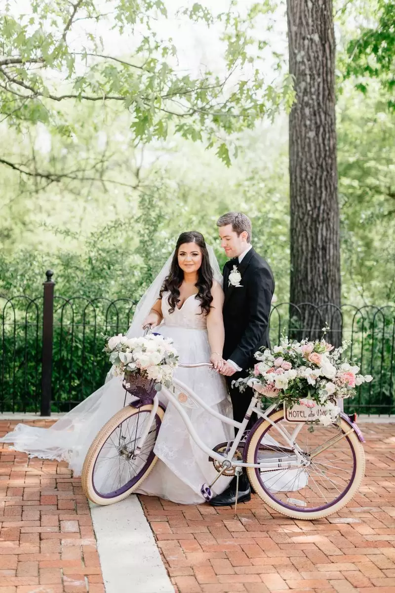 vintage bike decorated with gorgeous florals 