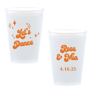 Our custom Orange 16 oz Stadium Cup with Matte Sunflower Ink Cup Ink Colors has a Twinkle Frame graphic and is good for use in Stars, Frames, Holiday themed parties and will add that special attention to detail that cannot be overlooked.