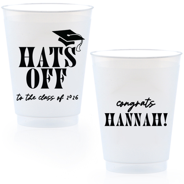 Meet this NEW NEW Hats Off To The Class Graduation Frost Cup! It will be the perfect fit on your graduation party and your guests will give you compliments like never before! Try it! 
