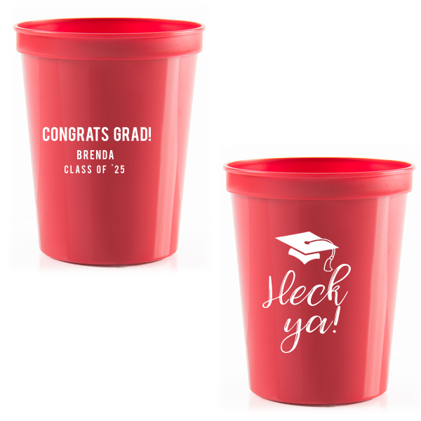 Heck Ya! Grad Cap Stadium Cup