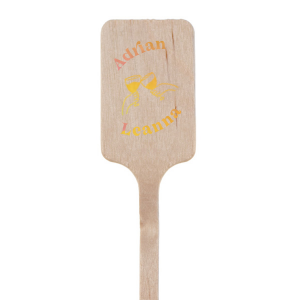 The Cheers to Us Stir Stick invites a toast to love and togetherness with a charming hand-drawn graphic of two hands clinking drinks, nestled between your names, written in a font that captures casual elegance and modern flair. This stir stick is the perfect addition to any joyful occasion, encouraging guests to raise their glasses in celebration.